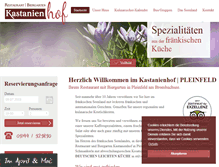 Tablet Screenshot of kastanienhof-pleinfeld.de